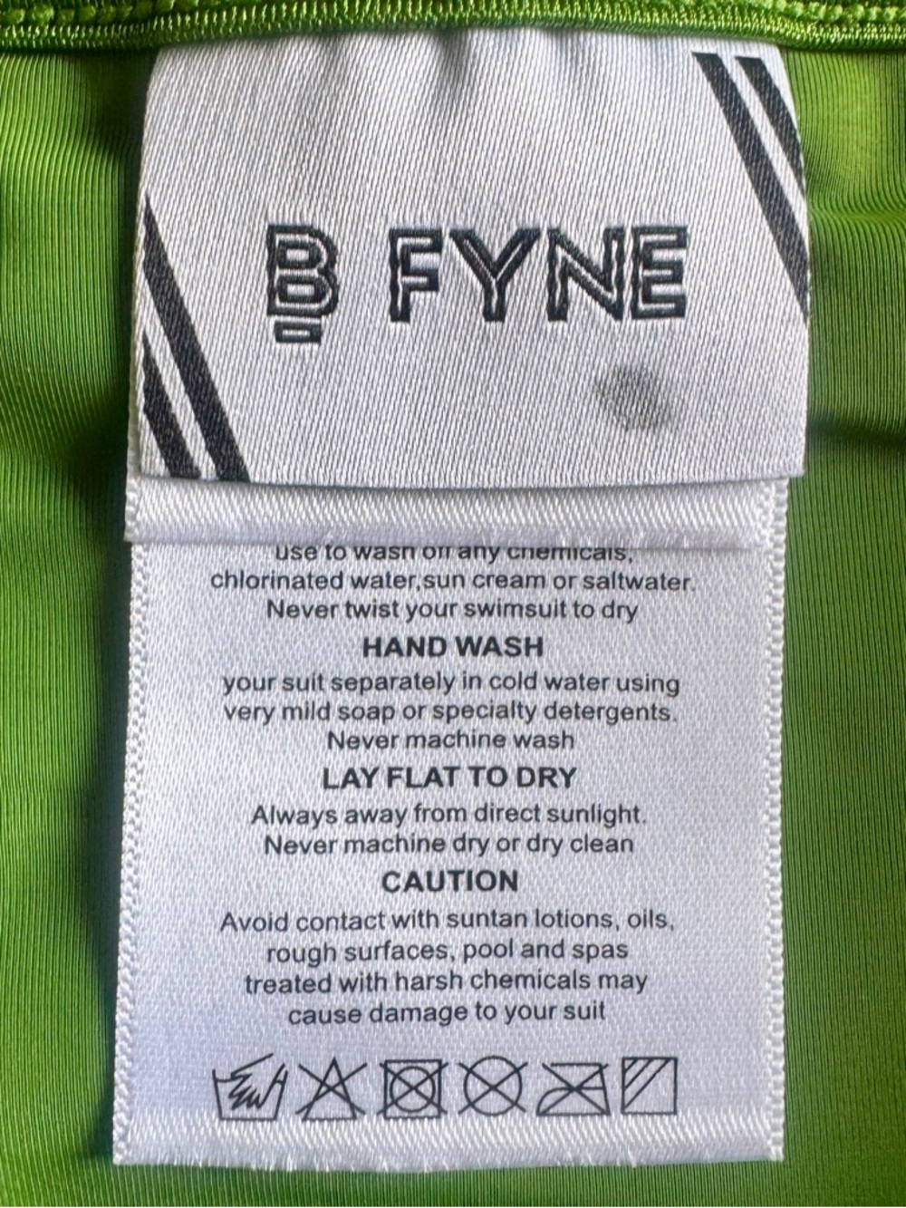BFYNE NWT Kelcie Bikini Swimsuit High Rise Treetop Green Color Bottom Size Small - Picture 5 of 6